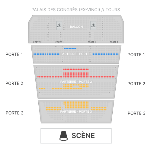  plan Palais des Congrès de Tours – Auditorium François 1er