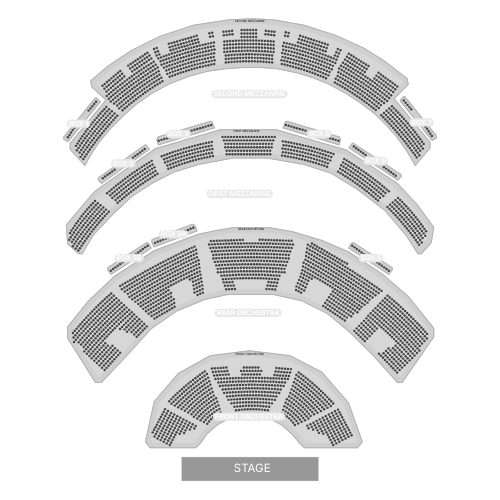 The Colosseum at Caesars Palace seating chart at 